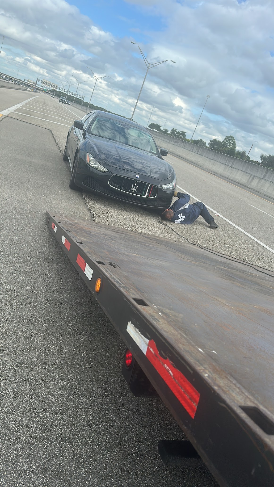 Careful handling of Maserati by Rapid Towing 305